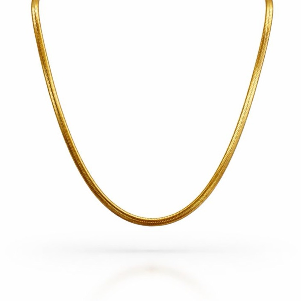 3mm | Gold | Herringbone Link Chain